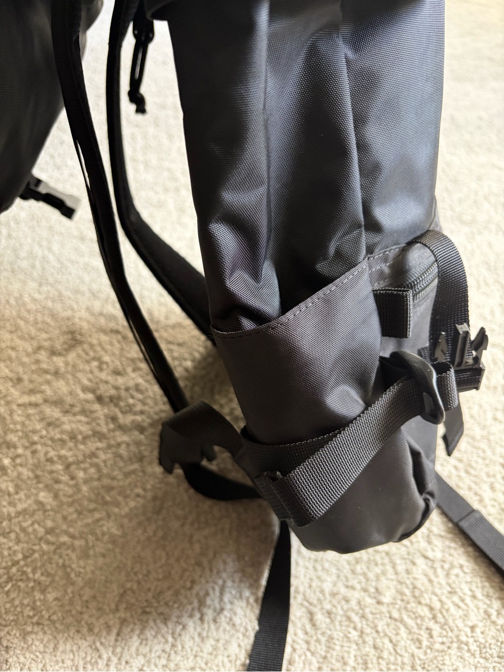 Topo Designs Rover Mini Black Roll-Top Backpack - Picture 7 of 9